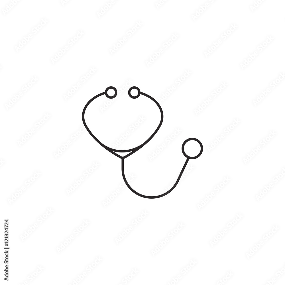 Stethoscope icon illustration Stethoscope icon illustration