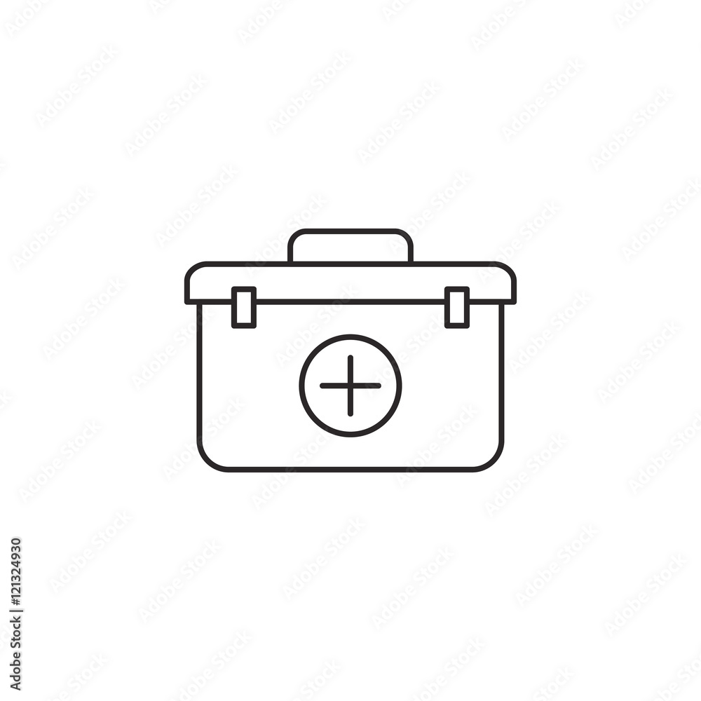 First aid icon outline vector illustration First aid icon outline vector illustration