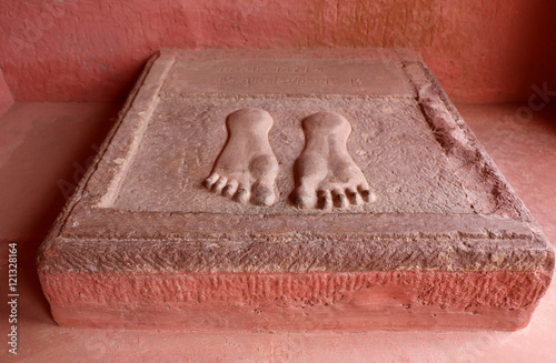 One of the antique Jain temples out of a group of 42 Jain temples in Deogarh fort site, a Jain centre & pilgrim, built in  8th to the 17th century A.D. photo