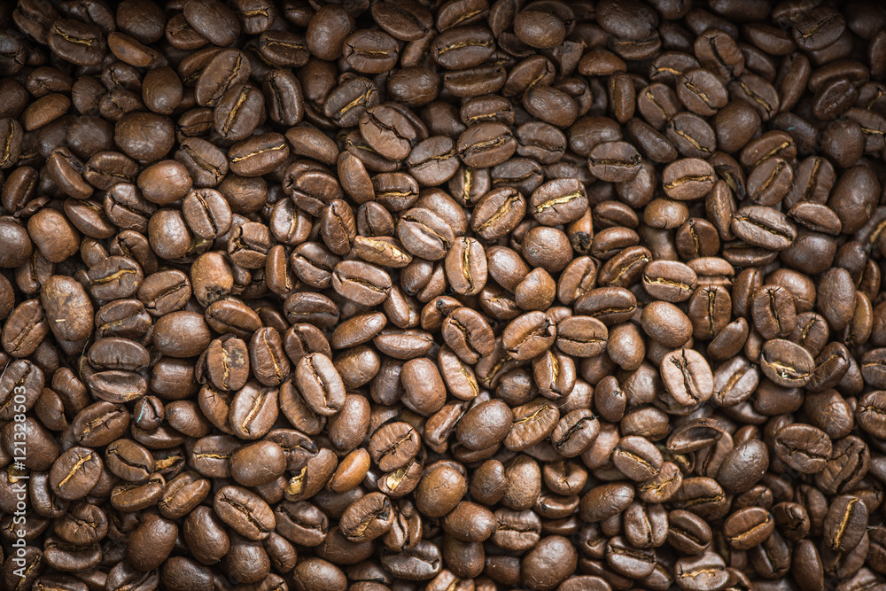 Obraz premium Roasted coffee beans