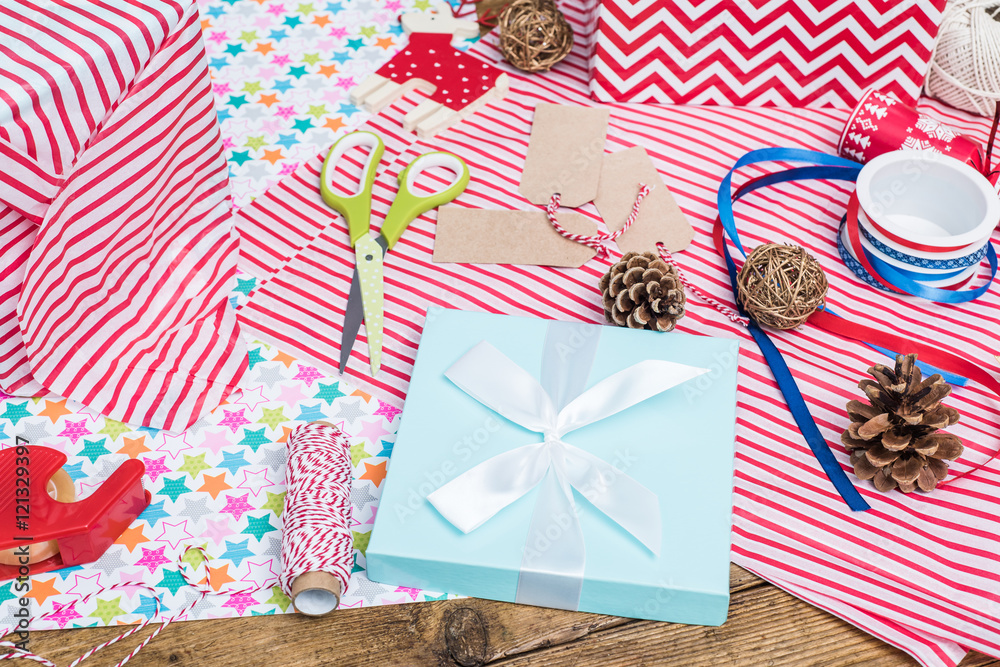 Obraz premium decorative accessories for creative Christmas