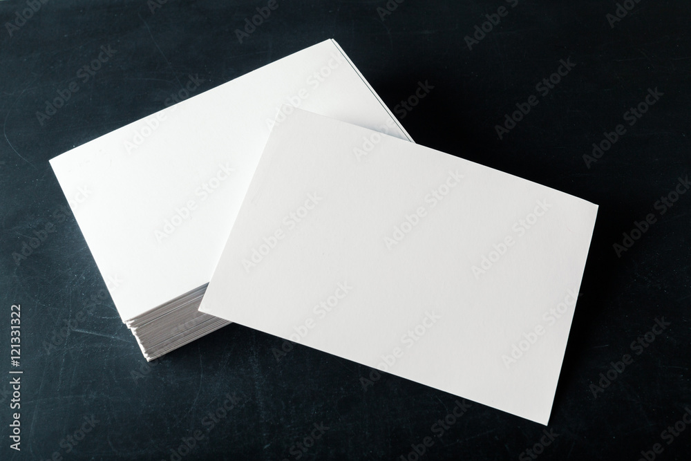 backed paper blank business cards on the stack backed paper blank business cards on the stack