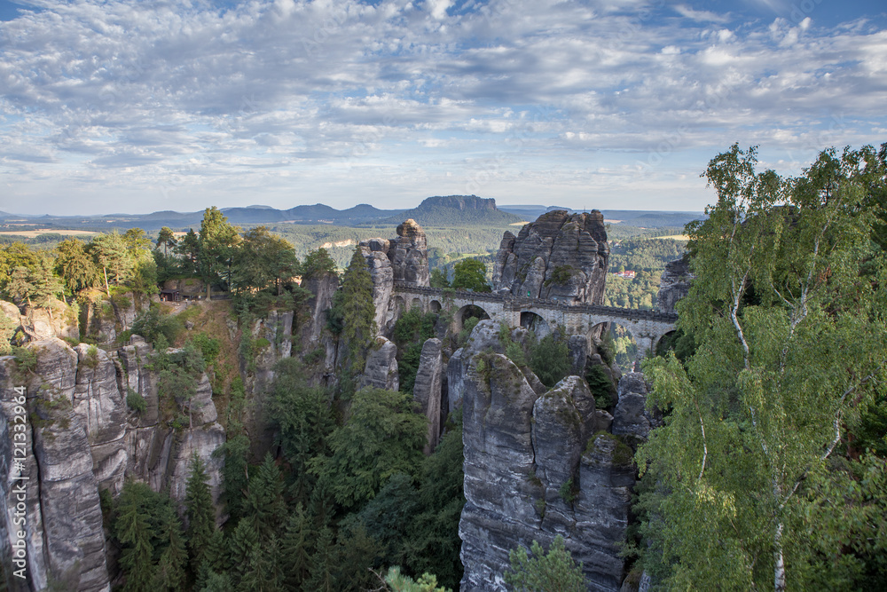 Bastei - Saxon - Germany - Valley of the river Elbe