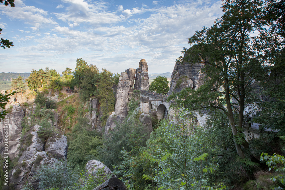 Bastei - Saxon - Germany - Valley of the river Elbe Bastei - Saxon - Germany - Valley of the river Elbe