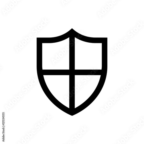 Shield line icon.