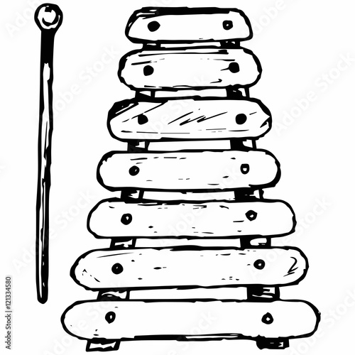 Xylophone, musical instrument