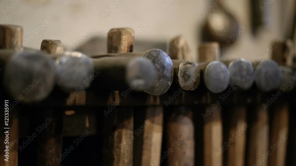 forging hammer. blacksmith tool forging hammer. blacksmith tool