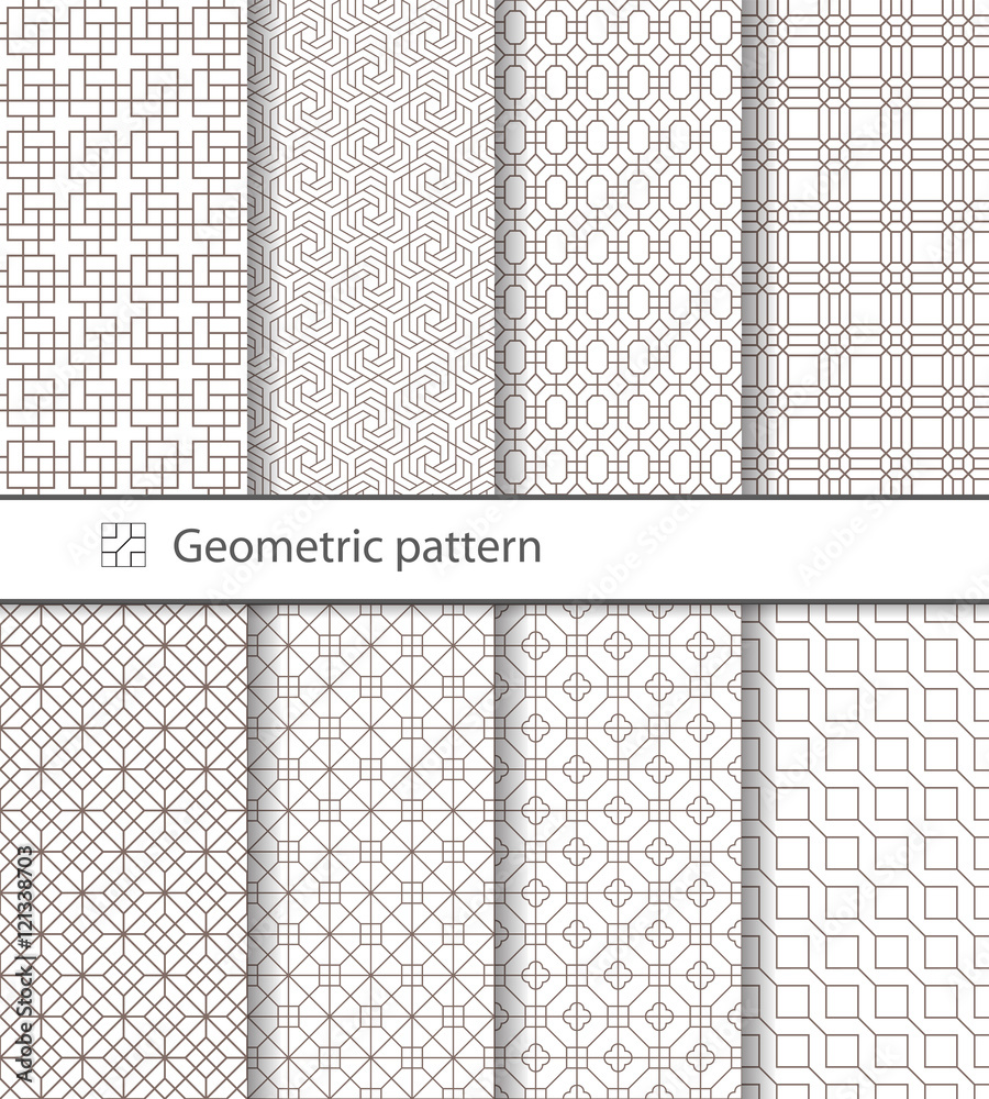 Geometric pattern seamless for your design.  Geometric pattern for laser cutting. Laser glass engraving. Desktop wallpaper, interior decoration, graphic design. Vector. Background.