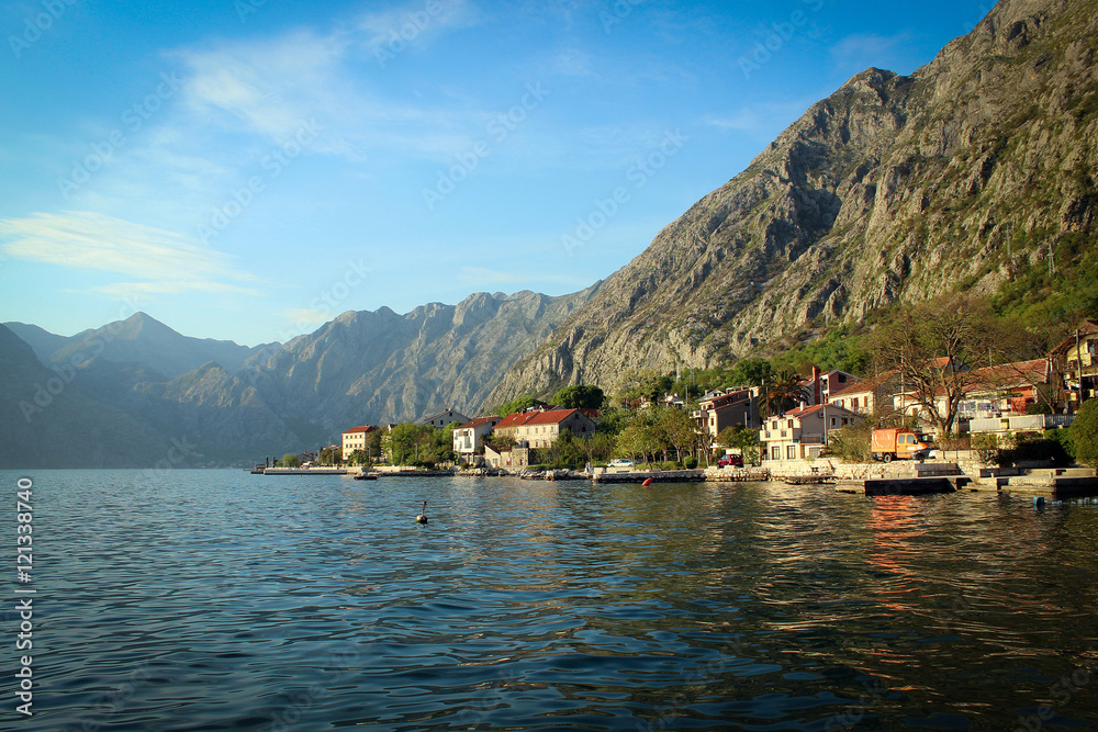 Views of Kotor Gulf, Montenegro