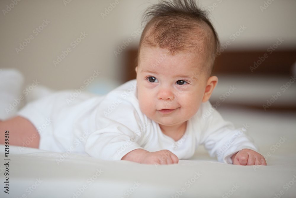 Portrait of cute smiling baby Portrait of cute smiling baby