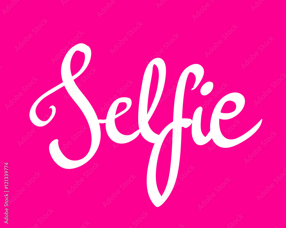 Handwritten Selfie vector Handwritten Selfie vector