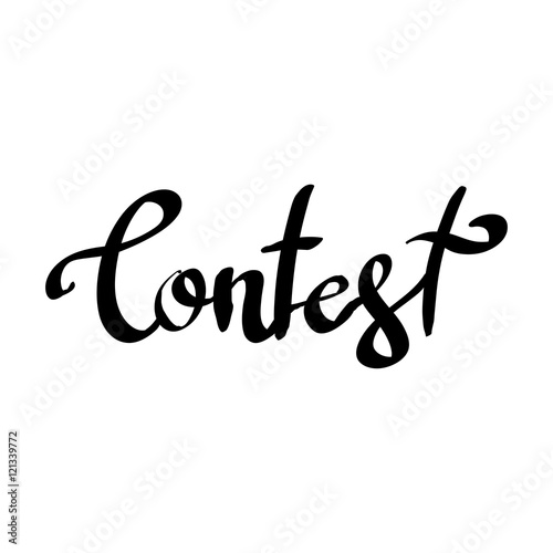 Contest calligraphy vector