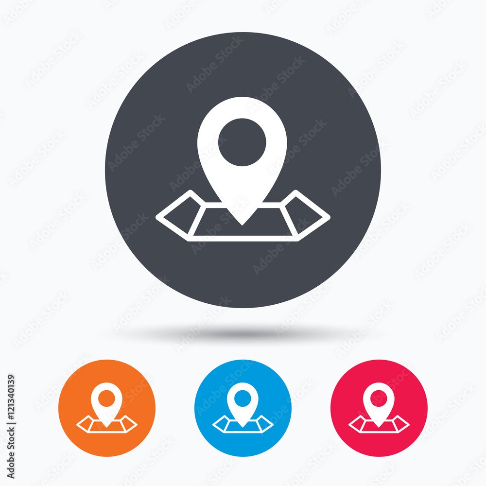Location icon. Map pointer sign. Location icon. Map pointer sign.