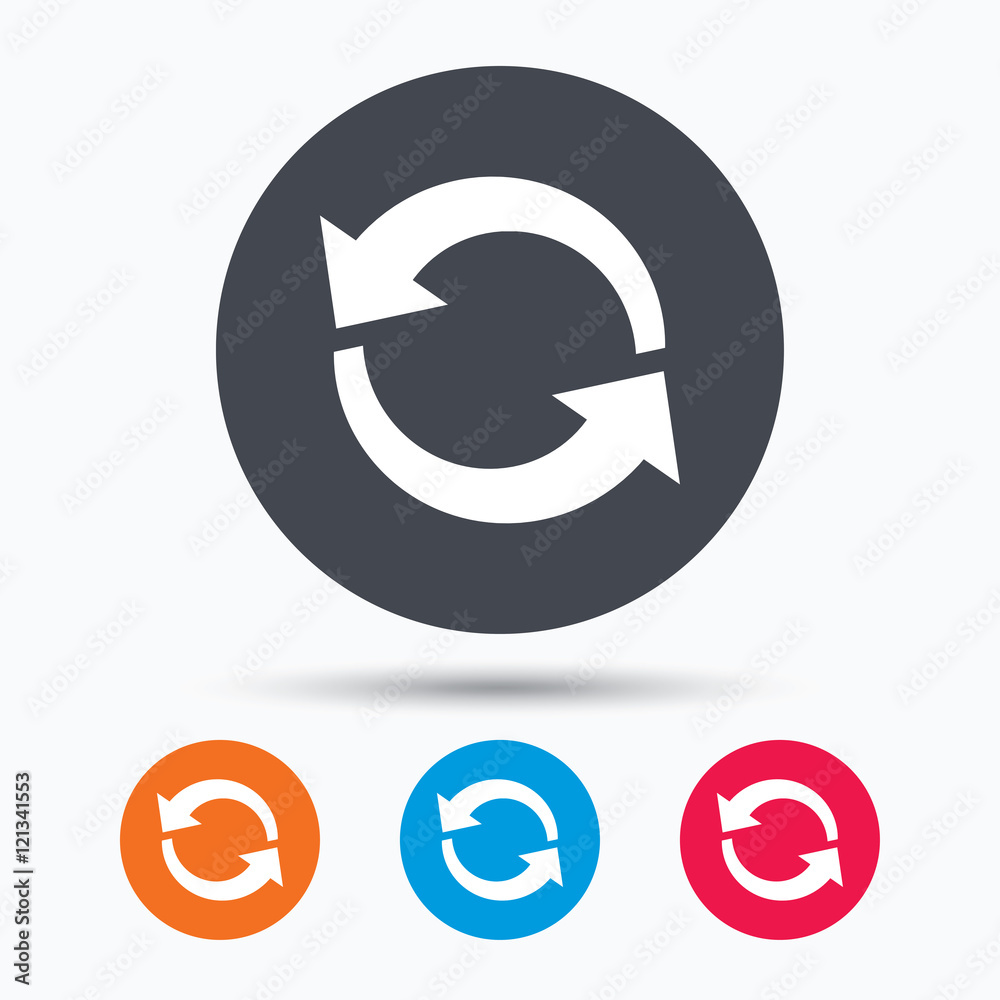 Update icon. Refresh or repeat sign.