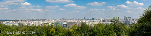 panoramic view of paris from the parc de saint-cloud