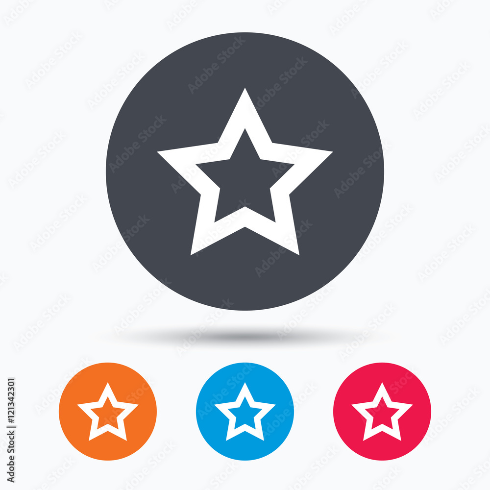 Star icon. Favorite or best sign. Star icon. Favorite or best sign.