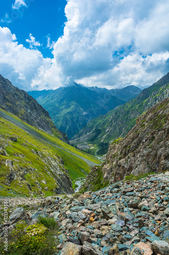 Beautiful mountain landscape, Kyrgyzstan.