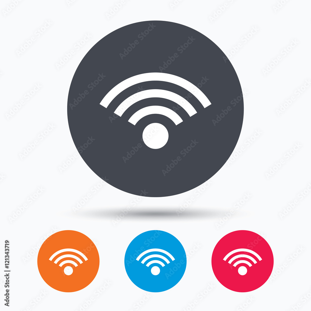 Wifi icon. Wireless internet sign. Wifi icon. Wireless internet sign.