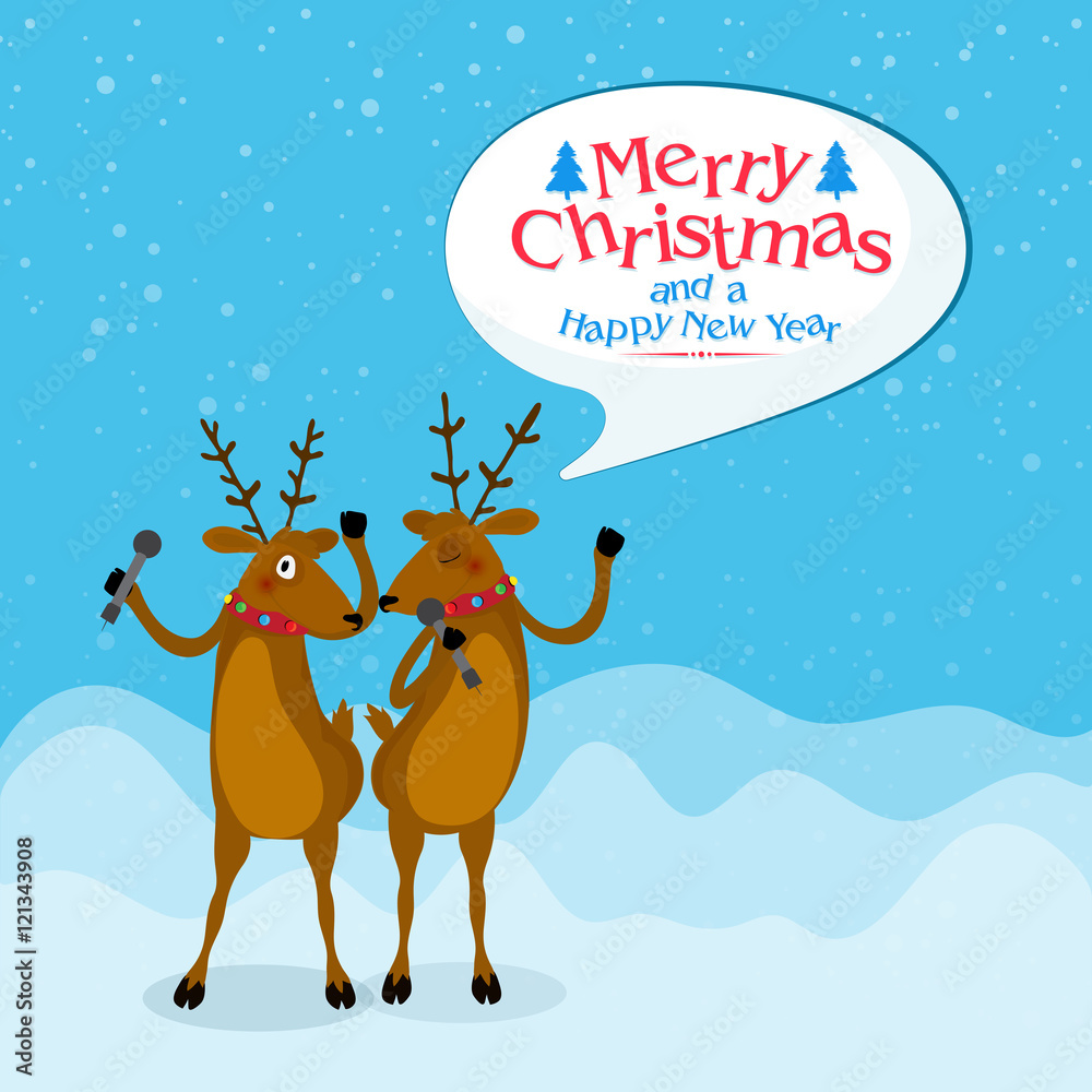 Reindeer for Christmas and New Year celebration. Reindeer for Christmas and New Year celebration.