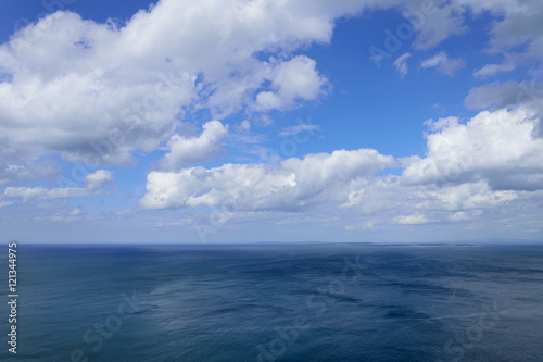 Fotografie, Obraz Atlantic ocean and blue cloudy sky, Aran islands