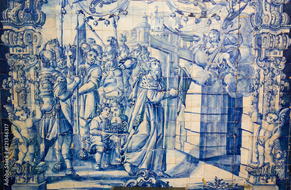 Azulejo in the Monastery of Santa Cruz (Coimbra)
