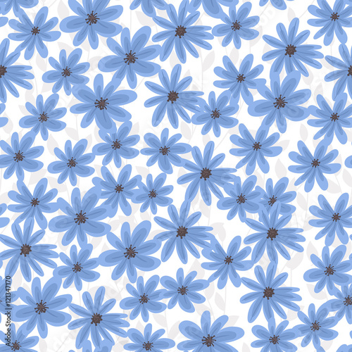 Seamless pattern with flowers