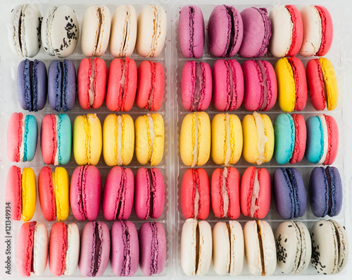 macaroon cake closeup view from above © smspsy