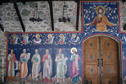 Interior of Grand Meteora Monastery, Kalambaka, Greece
