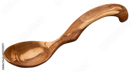 traditional wooden spoon carved from Apple wood