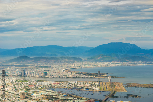 High view of Da Nang city inVietnam