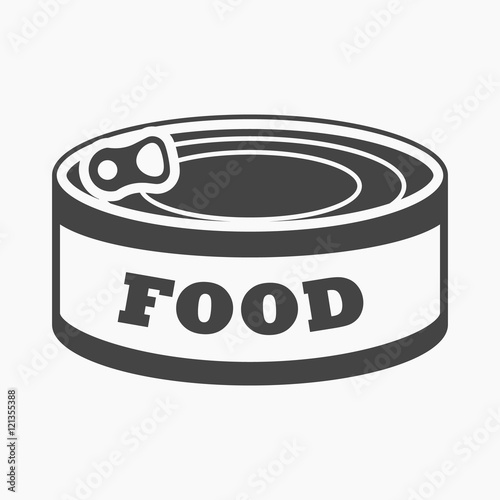 Cat food icon of vector illustration for web and mobile