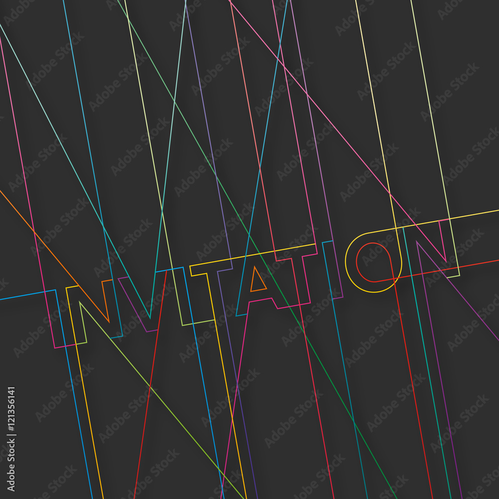 Fototapeta premium carte invitation
