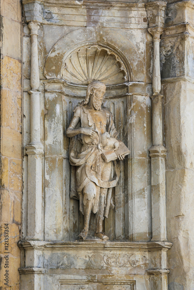 Statue of Saint John the Baptist, Coimbra, Portugal