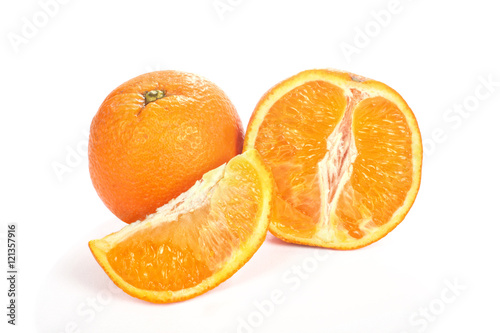 orange isolated over white