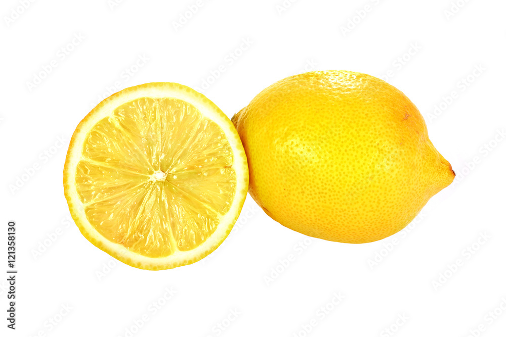 lemon isolated over white
