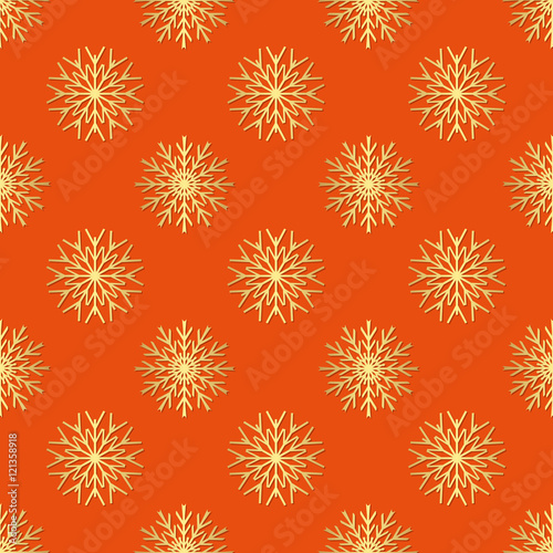 pattern seamless with shapes snowflakes