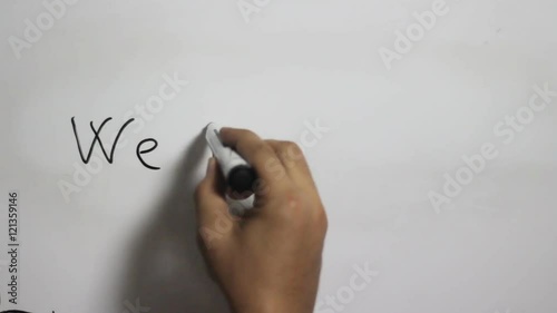 Hand writing a 