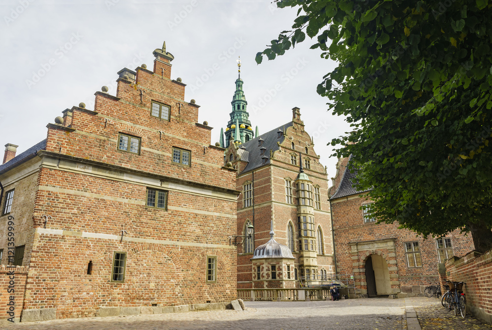 Traveling in the famous Frederiksborg Castle, Copenhagen