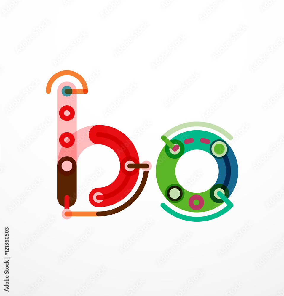 Vector letter concept