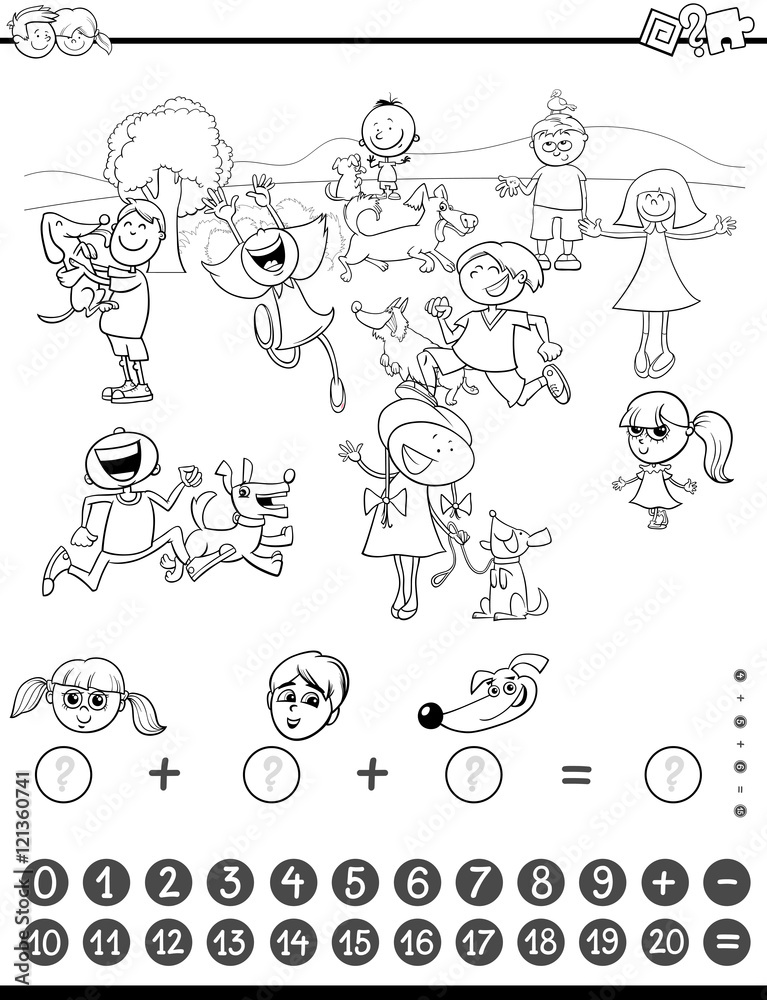 mathematic task coloring book mathematic task coloring book
