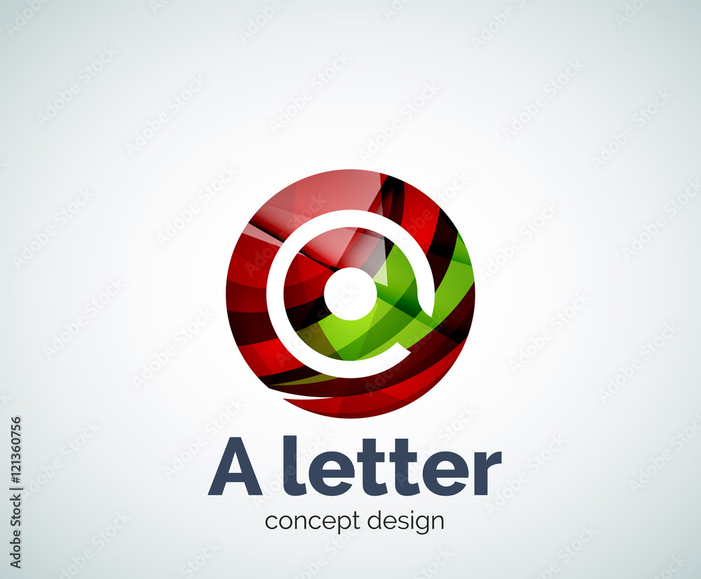 Vector A letter concept logo template