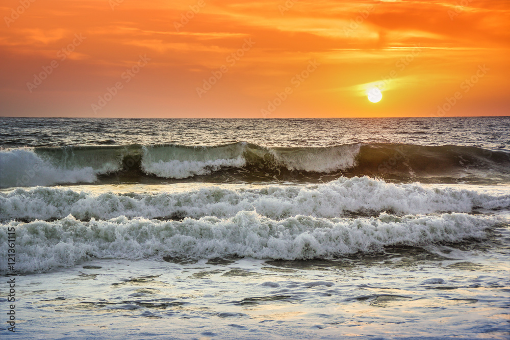 Obraz premium romantischer Sonnenuntergang in Los Angeles