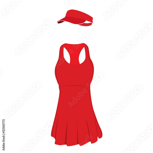 Tennis dress and cap