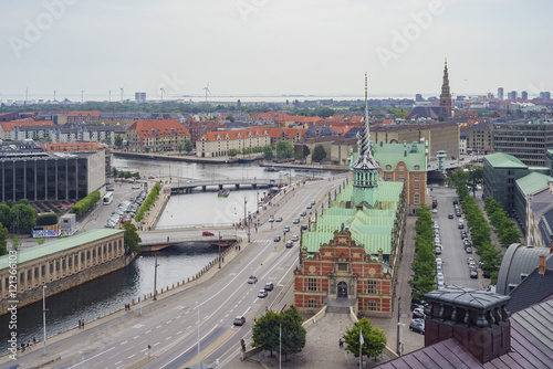 Wallpaper Mural Superb Borsen aerial view from Christiansborg Palace Torontodigital.ca