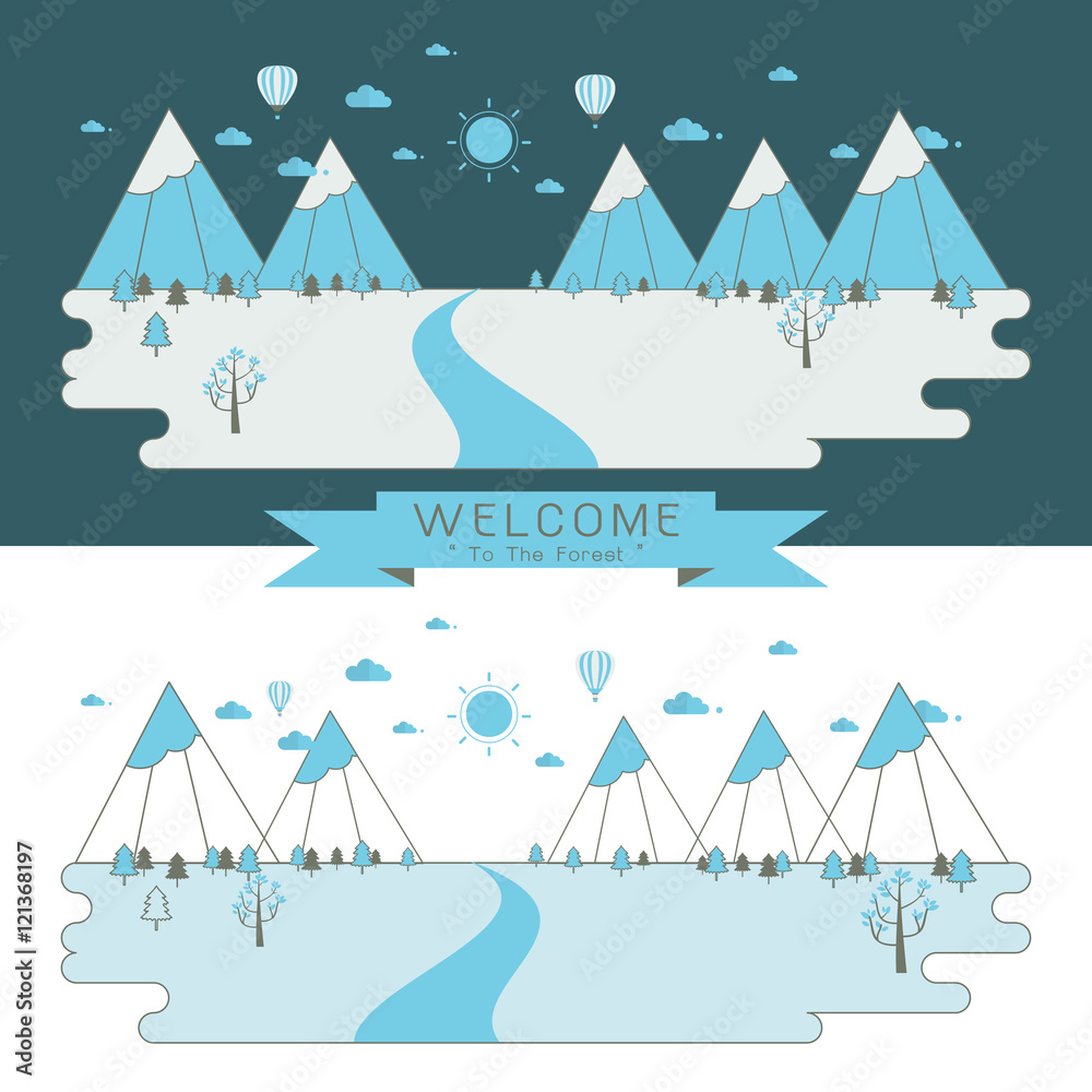 custom made wallpaper toronto digitalFlat linear landscape