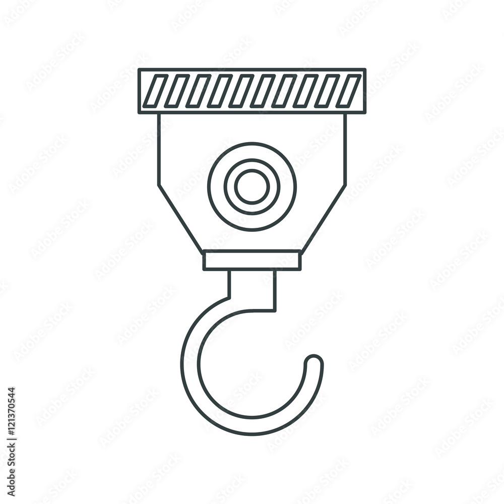 Crane icon. Factory and industry theme. Isolated design. Vector illustration Crane icon. Factory and industry theme. Isolated design. Vector illustration