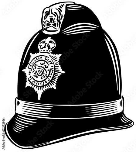 Police helmet vector