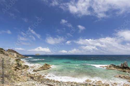 Beaches from Saint Martin  French West Indies in Caribbean