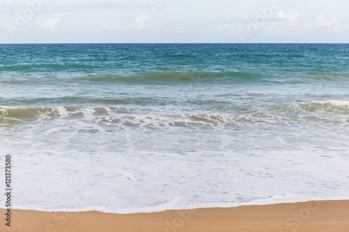 beach of sand and sea