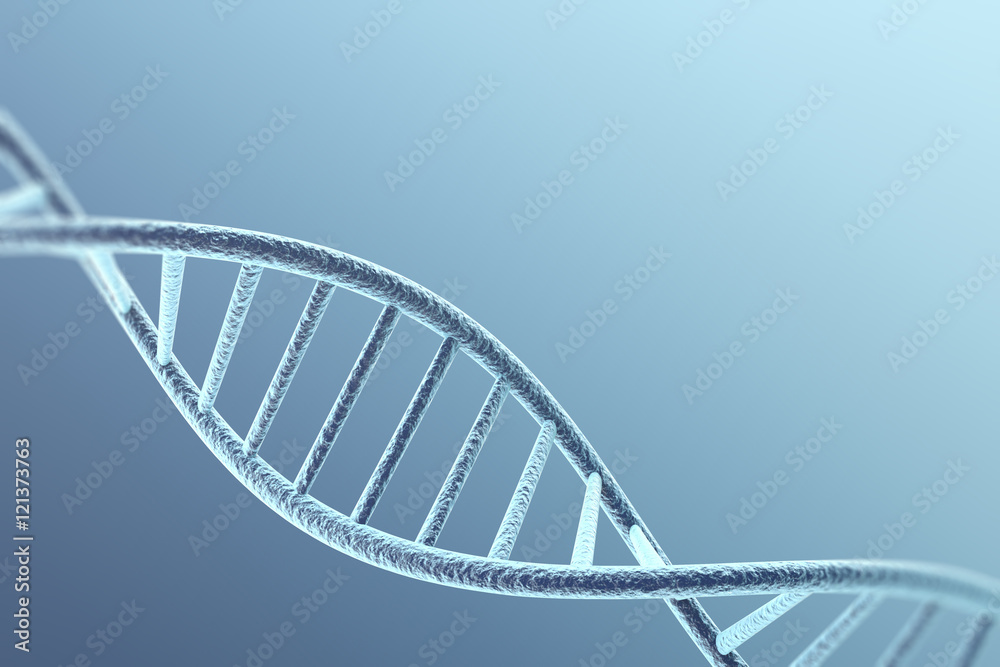 Concetp digital illustration DNA structure. 3d rendering